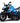 KTM X12 El-motorcykel Børn Blå - 2x12V 45W med Lædersæde - 3+ År