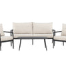 Venture Home Taromina Lounge Set - Black / Beige - Bolig og Haven