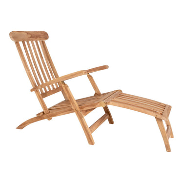 House Nordic - Arrecife Dækstol, med Hynde Sæt - Teak/Bomuld Natur/Hvid