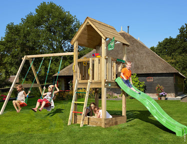 Jungle Gym - Legetårn Jungle Gym Club 2.1 m/2-Swing Module 220 ekskl. rutschebane