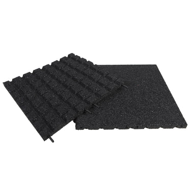 Nordic Play - Gummiflise 500 x 500 x 30 mm sort
