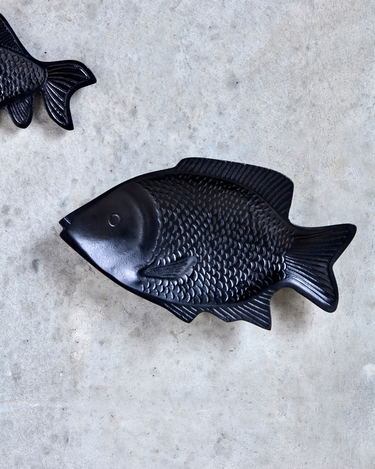 House Doctor - Wall art, Fish, Sort, L30 cm