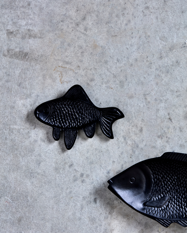 House Doctor - Wall art, Fish, Sort, L19,5 cm