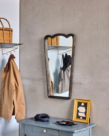 House Doctor - Spejl m. ramme, Jamp, Sort, H90 cm