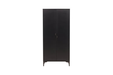 Venture Home - Piring skab – sort stål, hylder og bøjlestang – 85×45×183cm