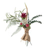 Bloomingville - Crown Buket, Rød, Kunstige Blomster - Ø30 × H80 cm