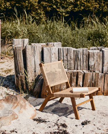 Nordal - VASAI lounge stol, natur, 75x57cm