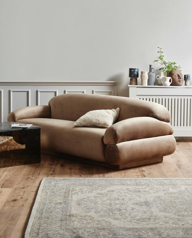 Nordal - PEARL vævet tæppe, 200 × 290 cm – sand/beige