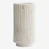 Nordal - LOON vase – hvid marmor – Ø12 × H24 cm