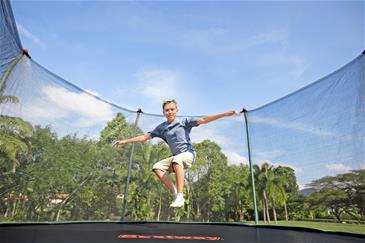 Bestway - Xtreme Air Trampolin + Sikkerhedsnet + stige Ø4,27M