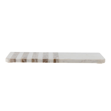 Bloomingville - Novelle Skærebræt, Hvid, Marmor - L38 × H1,5 × B22,5 cm