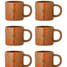 Bloomingville - Ninka Kop, Multipak, orange, Stentøj - Ø7,5 × H8 cm, sæt med 6