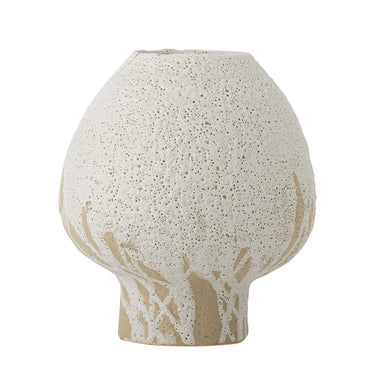 Bloomingville - Morag Vase, Natur, Stentøj - Ø17 × H19 cm