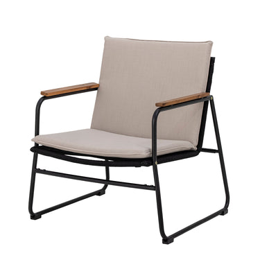 Bloomingville - Hampton Loungestol Metal Sort 76x65 cm 2 stk
