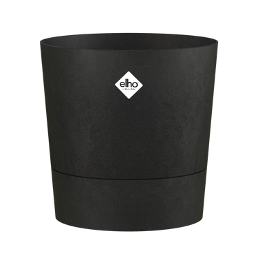 Elho - Foss Round Krukke Living Black - 4 størrelser