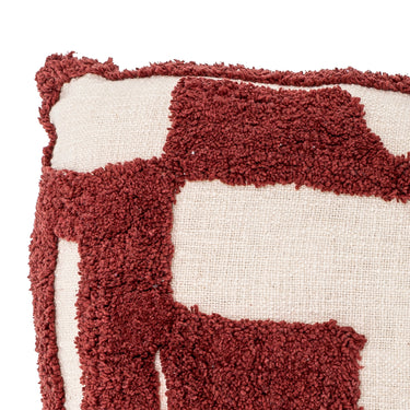 Bloomingville - Olica Pude, Rød, Bomuld OEKO-TEX® - L60 × B40 cm