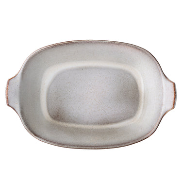 Bloomingville - Sandrine Ovnfast Fad, Natur, Stentøj - L42,5 × H9 × B27,5 cm