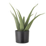 Bloomingville - Aloe Plante, Grøn, Kunstige Blomster - H61 cm, pot Ø19 × H17 cm