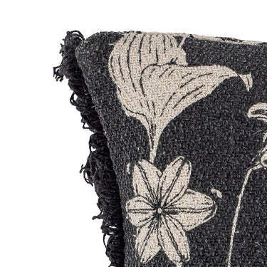 Bloomingville - Mali Pude, Sort, Genanvendt Bomuld - L50 × B50 cm