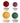 Bloomingville - Vista Skål, Multifarvet, Stentøj - Ø12 × H6/Ø14 × H6/Ø16 × H6/Ø18 × H6 cm, sæt med 4
