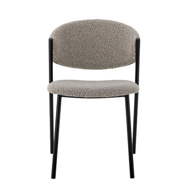 Bloomingville - Marlo Spisebordsstol, Grå, polyester - L49 × H79 × B54 cm