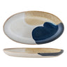 Bloomingville - Jules Serveringsfad, Blå, Stentøj - L33,5 × H3,5 × B18,5 cm