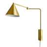 MOUD Home - Más væglampe - børstet messing - Ø18 cm