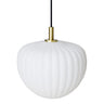 MOUD Home - MOMA pendel - opal glas og børstet messing
