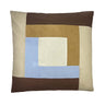 MOUD Home - PATCH pudebetræk 50×50 cm - blå/beige/brun