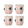 Bloomingville - Carry Kop, Rosa, Stentøj - Ø8 × H9 cm, sæt med 4