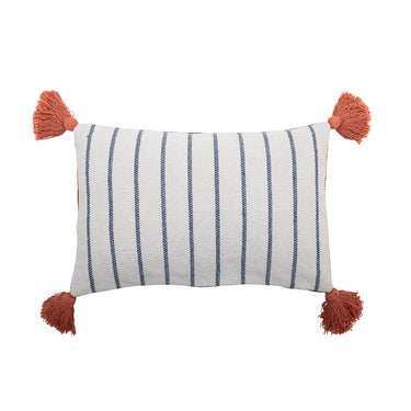 Bloomingville - Missy Pude, Multifarvet, Genanvendt Bomuld - L60 × B35 cm