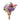 Bloomingville - Edge Buket, Lilla, Kunstige Blomster - Ø30 × H80 cm