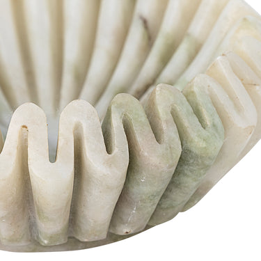 Bloomingville - Harmonia Skål, Grøn, Marmor - Ø17,5 × H6 cm