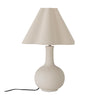 Bloomingville - Heide Bordlampe, Hvid, Stentøj - Ø42 × H60 cm