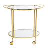 Bloomingville - Fine Barbord, Guld, Glas - L86 × H81 × B46 cm