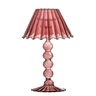 Bloomingville - Cisco Fyrfadsstage, Rød, Glas - Ø12 × H19,5 cm