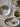 Bloomingville - Jules Bordservice Sæt, Grøn, Stentøj - P:Ø22 × H2/P:Ø28,5 × H2/DP:Ø22 × H5, sæt med 12