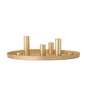 Bloomingville - Maxime Lysestage, Guld, Jern - Ø30 × H8 cm, sæt med 7
