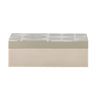 Bloomingville - Kabela Æske m/låg, Grå, Resin - L22,5 × H7,5 × B15 cm