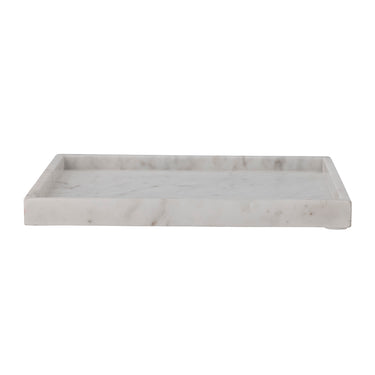 Bloomingville - Majsa Fad, Hvid, Marmor - L35 × H3 × B35 cm