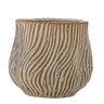 Bloomingville - Dua Urtepotteskjuler, Brun, Stentøj - Ø19 × H17 cm
