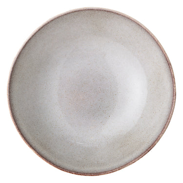 Bloomingville - Sandrine Skål, Natur, Stentøj - Ø32 × H10 cm