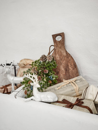 Bloomingville - Cedar Deko, Grøn, Kunstige Blomster - L46 × H8 × B23 cm