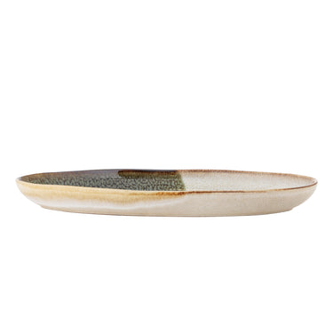 Bloomingville - Jules Serveringsfad, Grøn, Stentøj - L33,5 × H3,5 × B18,5 cm