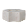 Bloomingville - Florida Lysestage, Hvid, Marmor - L14,5 × H6 × B7,5 cm