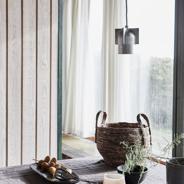 House Doctor - Lampe, Akola, Børstet sølv H12,5 x Ø9 cm