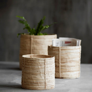 House Doctor - Chaka, Natur, 3 stk, Ø22-26-30 cm