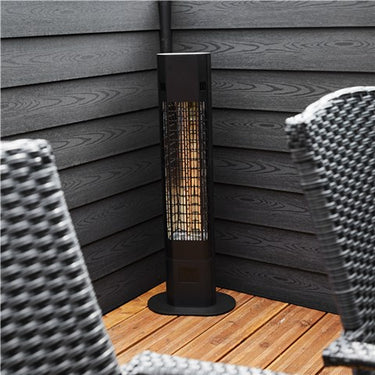 Hortus - Terrassevarmer gulvmodel 1800W - H: 90 cm m/soft touch og fjernbetjening - Bolig og Haven