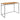 Vita - Skrivebord med sort ramme og egetræslook bordplade 100x45x75 cm - Bolig og Haven