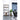 Vita - Reol med sort ramme og 5 egetrælook hylder 80x36x170 cm - Bolig og Haven